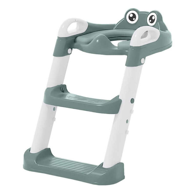 56-176 ΚΑΘΙΣΜΑ ΤΟΥΑΛΕΤΑΣ ΜΕ ΧΕΡΟΥΛΙΑ ΚΑΙ ΣΚΑΛΟΠΑΤΑΚΙΑ FROG FOREST GREEN